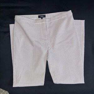 Theory Plaid Pants Straight Leg NWOT